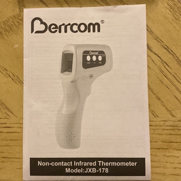 NWT non-contact infrared thermometer, in box, model JXB-178, LCD screen - Picture 7 of 15
